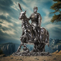 PT15692 - 8.4" Medieval Crusader Knight on Horse