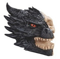 GSC44168 - 6.25"  Black Dragon Skull