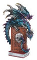 GSC72080 - 8.75" Blue Dragon on a Book