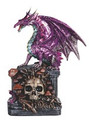 GSC72083 - 10" Purple Dragon on Skull