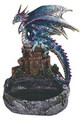 GSC72107  - 7.75" Blue Dragon on Castle Dish