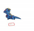 GSC72168 - Sitting 3D Blue Gold Dragon