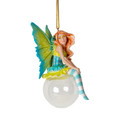 PT16102 - 4.13" Clover Bubble Rider Fairy Ornament