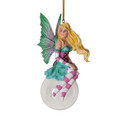 PT16106 - 4.13" Blossom Bubble Rider Fairy Ornament