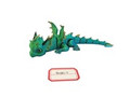 GSC72160 - 7" wide 3D Red and Green Dragon Reclining