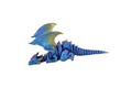 GSC72161 - 7" wide 3D Red and Blue Dragon Reclining