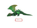 GSC72162 - 7" wide 3D Green and Blue Dragon Reclining