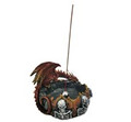 GSC72198 - 5.25" wide Red Dragon Incense Burner