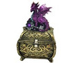 GSC72207 - 5.5" Purple Dragon Trinket Box