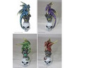 GSC72170 - 4.75" Dragon on Skull set of 4