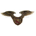 PT08882 - 26.5" Steampunk Winged Heart Clock