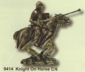 PT09414 - 8.5" Bronze-finished Knight On Horse