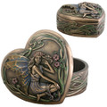 Y7769 - 1.75" Bronze-finished Fairy Heart Trinket Box