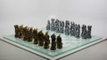 PT09380 - 3.75" Dragons Lair Chess Set with Glass Board