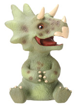 YTC8422 - Baby Triceratops Dinosaur; 2.5" long by 2" wide by 3" high; weight:  0.30 pounds.