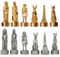 Y8045 - 3" Pewter Egyptian Chess Set (No Board)
