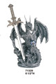 GSC71329 - 5" Silver-finished Dragon with Dragon Sword