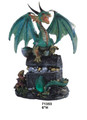 GSC71353 - 5" Green Dragon on Treasure Chest