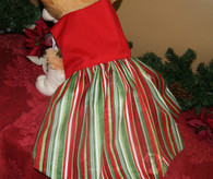 Red Striped Dog Christmas Dress