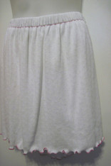 Short and Sassy White Knit Skirt