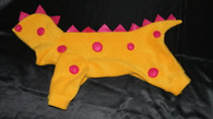 Yellow Fleece Dinosaur Dog Halloween Costume