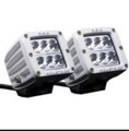 RIGID M Series D2 LED Wide Light Lite Pair (2) WHITE ATV Boat Car ATV 70211