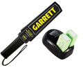 GARRETT SUPER SCANNER V HAND HELD METAL DETECTOR WAND W/ 2 Batteries and Charger