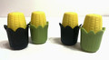 Vintage Set of 2 Mini Corn on Cob Plastic Salt & Pepper Shakers - 1970's