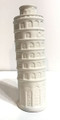 Vintage White Ceramic Leaning Tower of Pisa Grated Cheese Shaker - 1970's