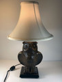 Vintage Folkart Quirky Whimsical Owl Table Lamp - 1980's