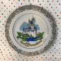 Vintage Walt Disney World Cinderella Castle Plate  - 1980's