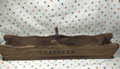 Vintage Wood Cracker Holder Caddy Two Sided Cracker tray with Holder - 1970's