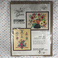 NOS Vintage Kenneth Mills Needle Queen Flower Language Stitchery 16 x 20 Picture