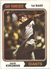 Topps #610 Dave Kingman San Francisco Giants Baseball Card - 1974