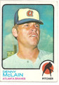 Topps #630 Denny McLain Atlanta Braves Baseball Card - 1973