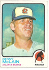 Topps #630 Denny McLain Atlanta Braves Baseball Card - 1973