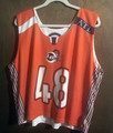 Reversible Orange & White Lacrosse No Sleeve Shirt