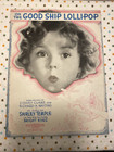 Vintage Shirley Temple Sheet Music On The Good Ship Lollipop - 1934