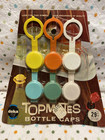 NOS Vintage Deka TopMates Bottle Caps 6 Piece Set