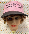 Pink MAGA Make America Great Again Adjustable Cap Hat American Flag Black Bill - 2018