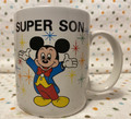 Vintage Disney Super Son Walt Disney World Ceramic Coffee Mug - 1980's