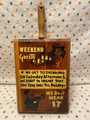 Vintage Wooden Weekend Guests If We Insist you Say ... We Don't Mean IT - 1970's