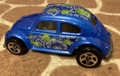 Vintage Hot Wheels VW Volkswagen Beetle Bug  Blue Maylaysia  - 1988