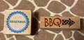 Set of 2 Kolette Hall Rubber Stamps - BBQ - and Reunion Designed for G Studio