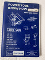 Sears Craftsman Power Tool Know How Shop Tools Handbook Revised 1983 Edition