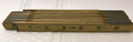Vintage Oxwall Wood Folding Ruler Brass Ends Brass Hinges 72 inches / 6 foot