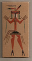 Native American Healing God Sand Painting by W. Binally Wall Decor 8 x 4 inch