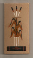 Native American Corn God Sand Painting by F. Curtis Wall Decor 8 x 4 inch
