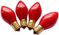 BNIP Pack of 4 Santa's Forest C7 RED Candelabra Base Replacement Bulb - 16240