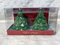 BNIB Grasslands Road Christmas Trees Salt and Pepper Shakers Set - 476196
